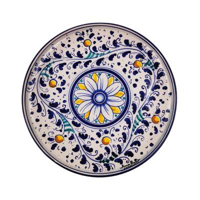 Piatto in ceramica siciliana di Caltagirone