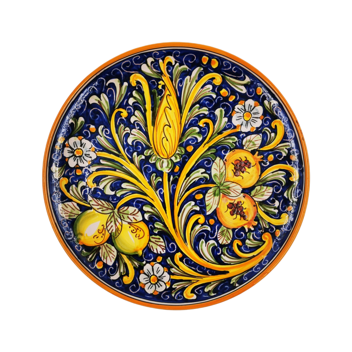 PIATTI CERAMICA DECORATA CALTAGIRONE SET 36 PEZZI - FICU