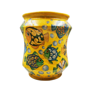 VASO FATTO A MANO IN CERAMICA SICILIANA DI CALTAGIRONE