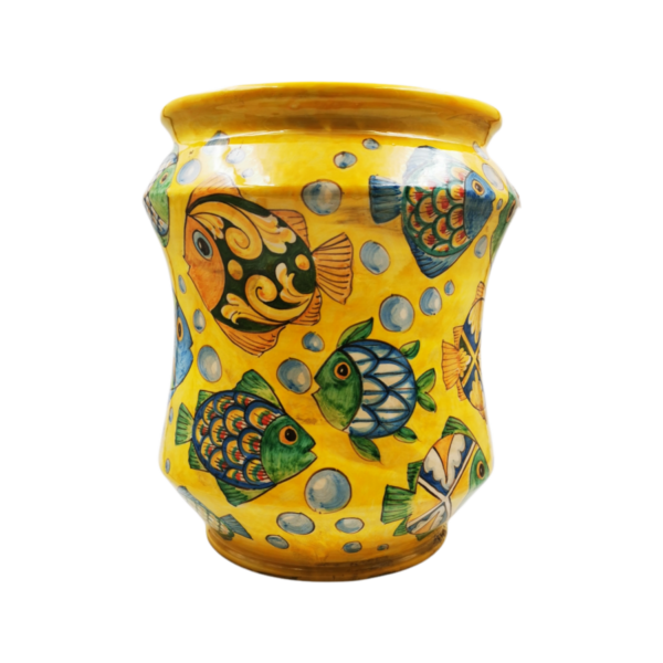 vaso in ceramica siciliana di Caltagirone